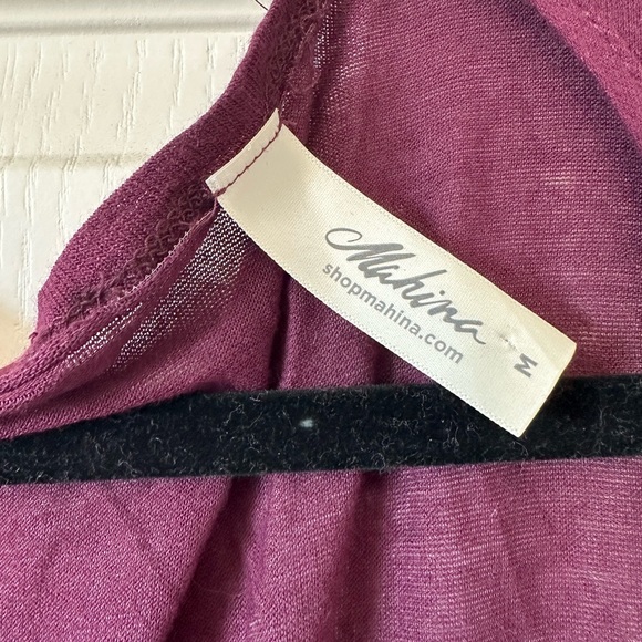 Mahina Hawaii Purple Lightweight Mid-Length Cardigan - Size M - Picture 4 of 4